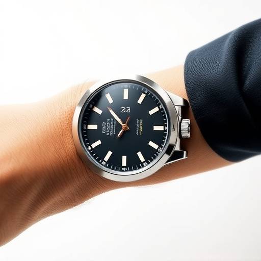 High-quality studio shot of a wristwatch on a white background